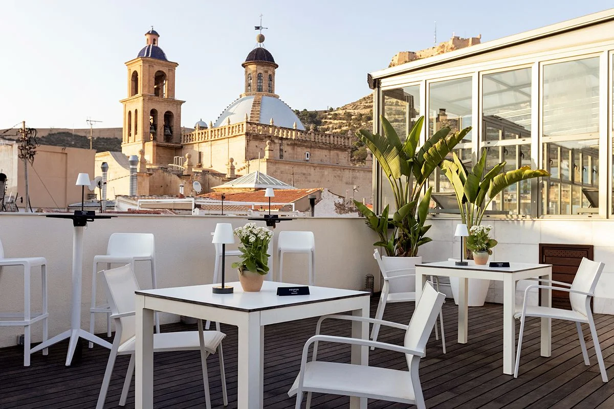 Views from the terrace of Hotel Amerigo