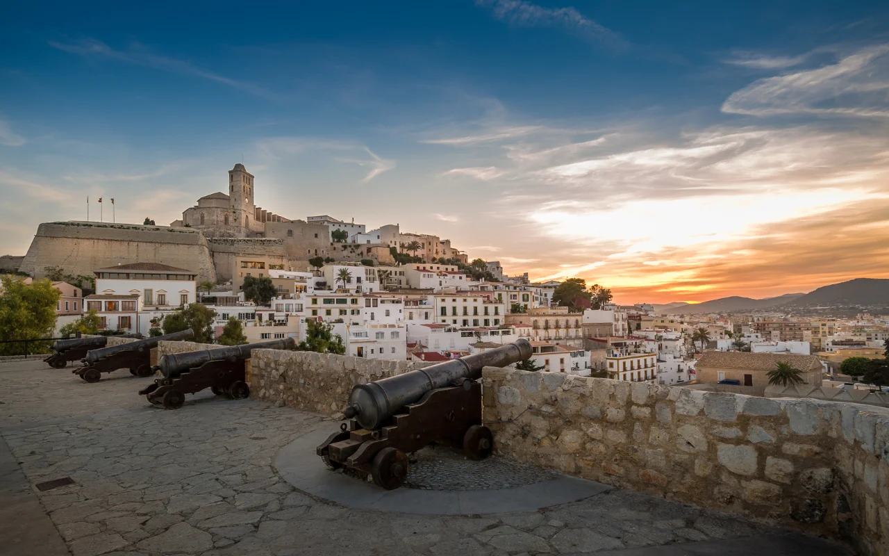 Utsikt över Ibizas gamla stad, Dalt Vila