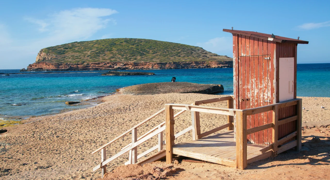 platja ponent strand cala comte