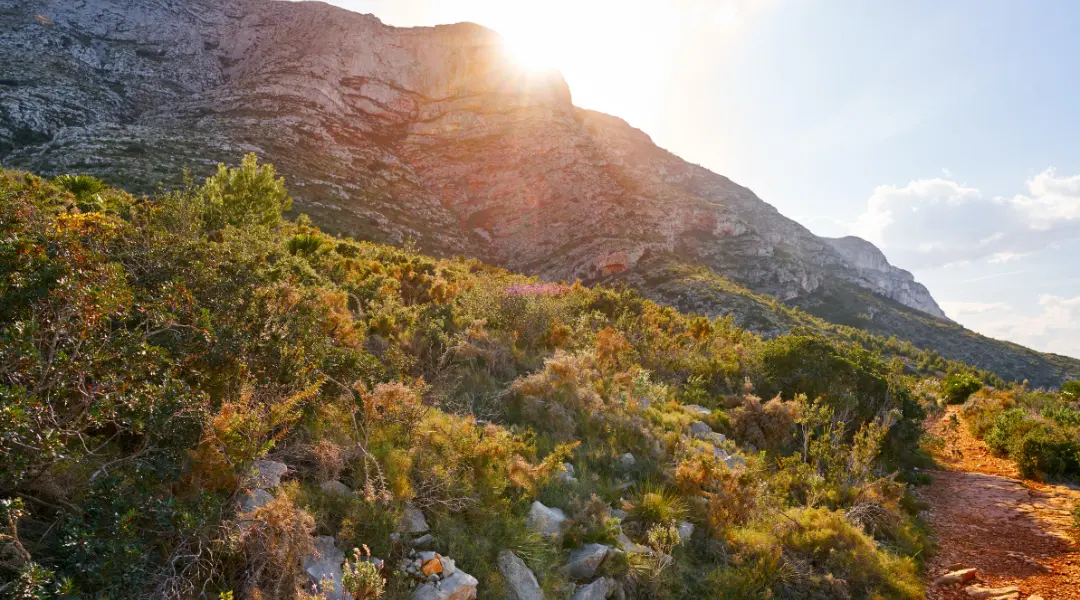 Mountain at the viewpoint of las rotas