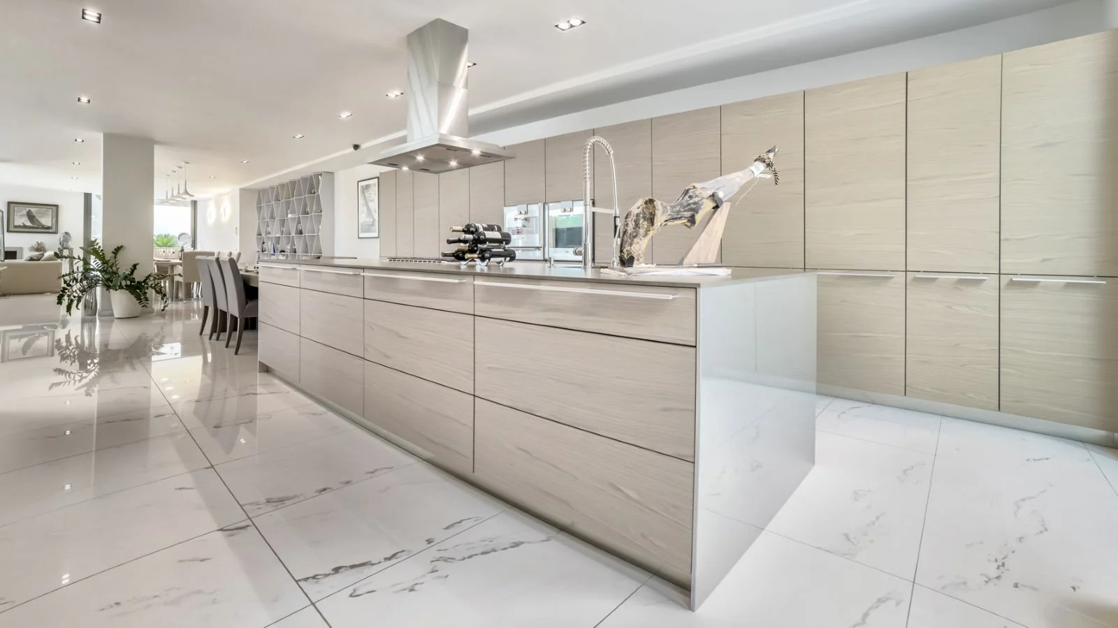 luxury kitchen in altea hills with Gaggenau appliances