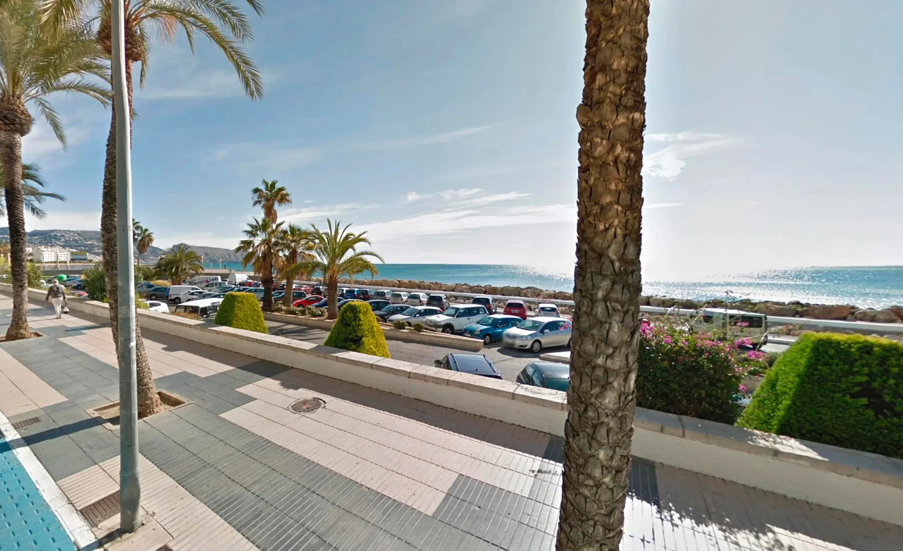 De voormalige parkeerplaats van de Altea promenade