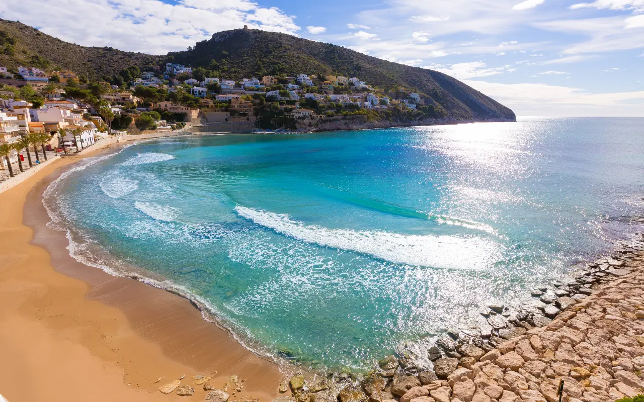 El Portet Beach in Moraira